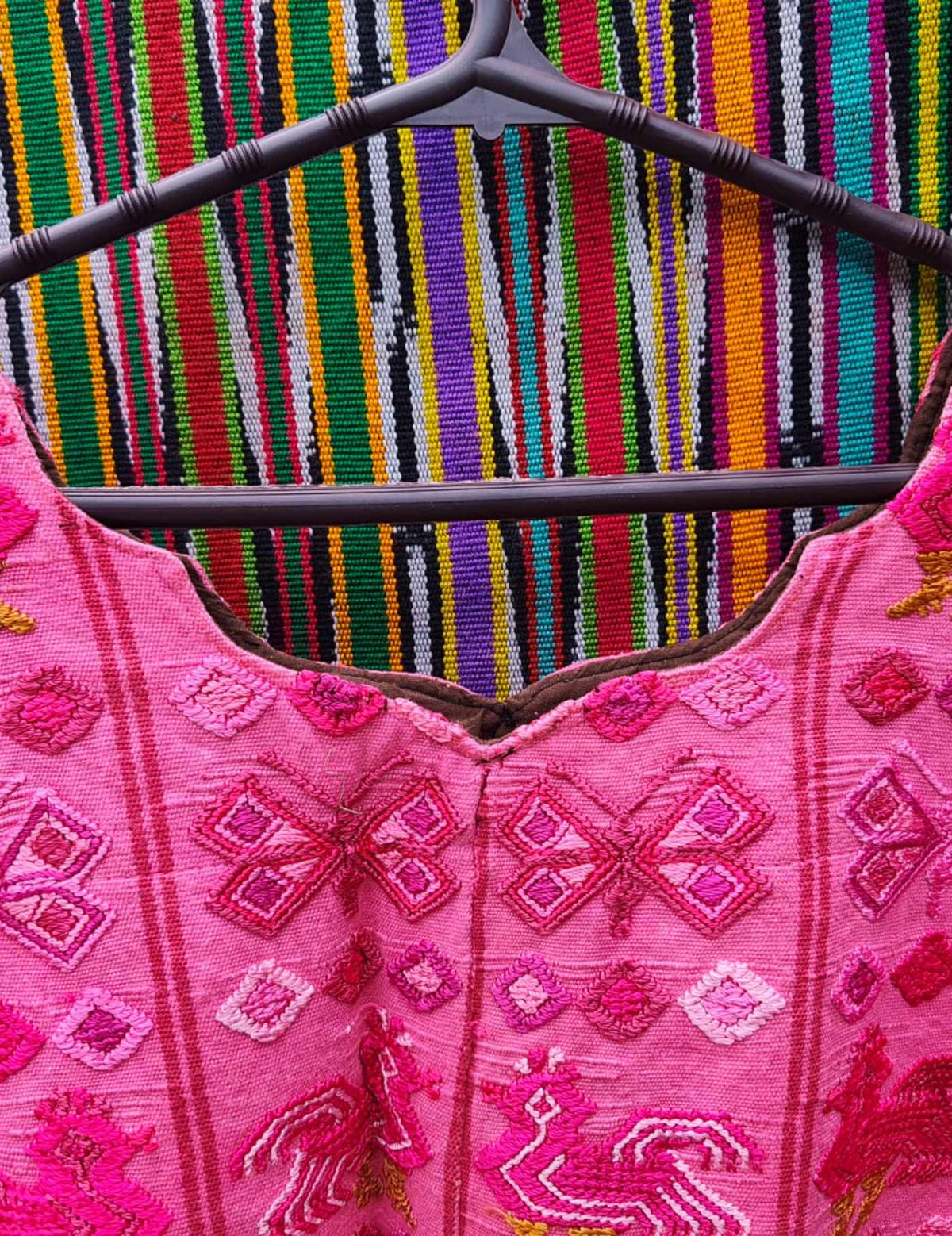 Hot Pink Santa Catarina Palopó Huipil #9-396
