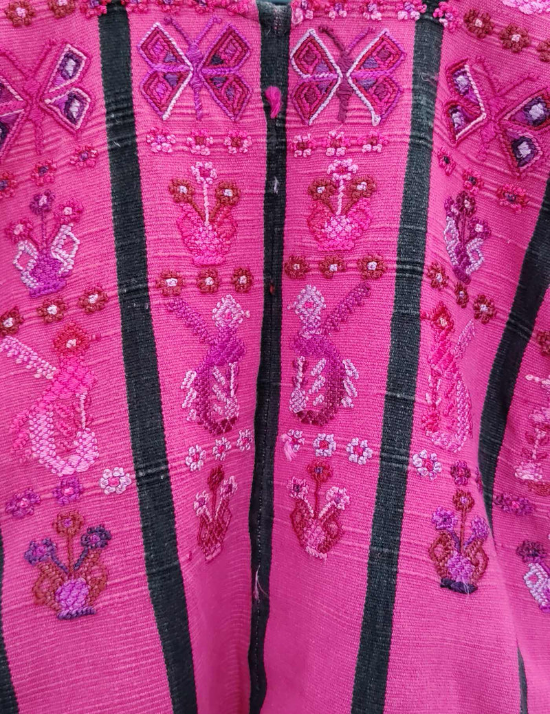 Pink with Butterflies San Lucas Tolimán Huipil #9-399