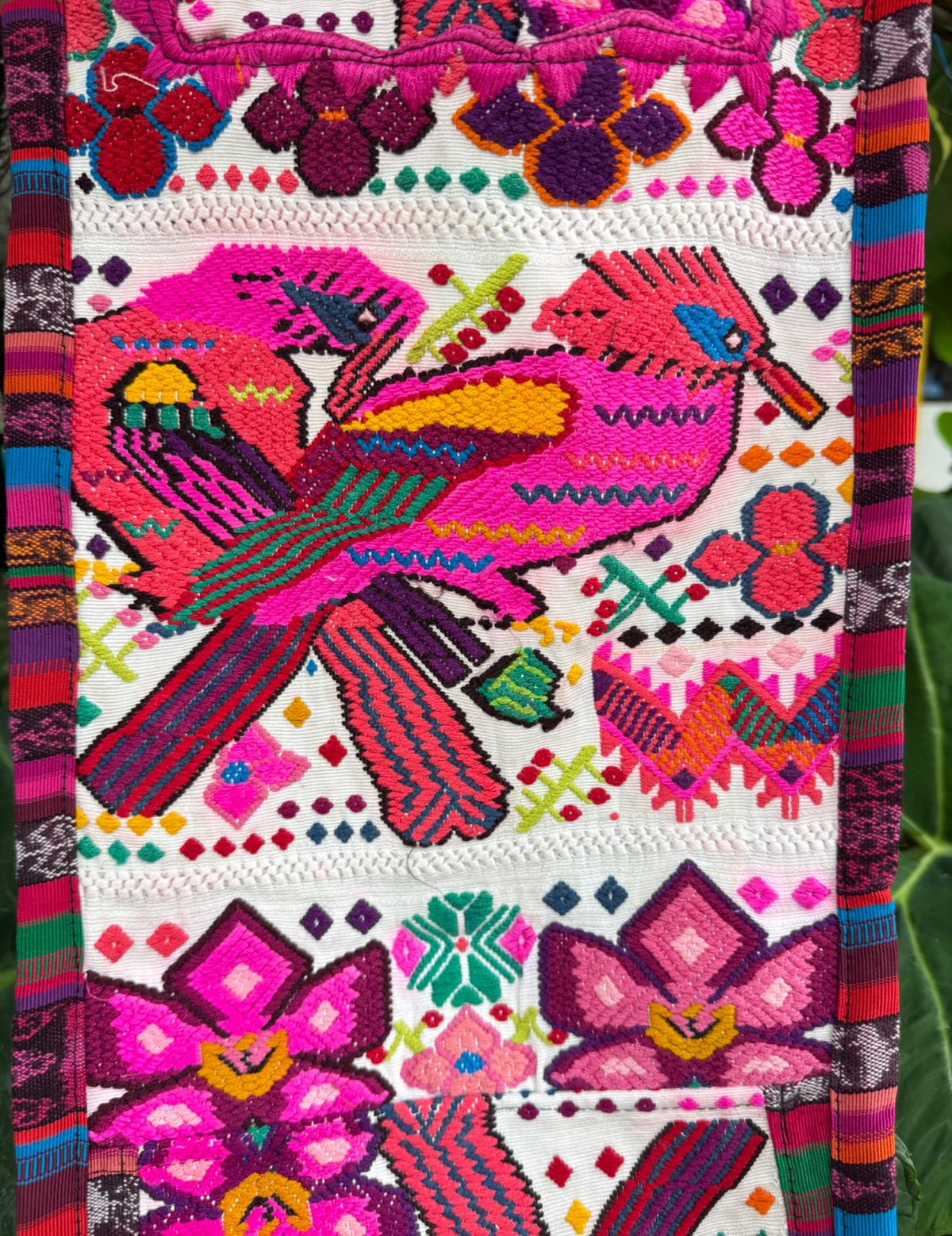 Pink Parrots Chichicastenango Tzute #9-405