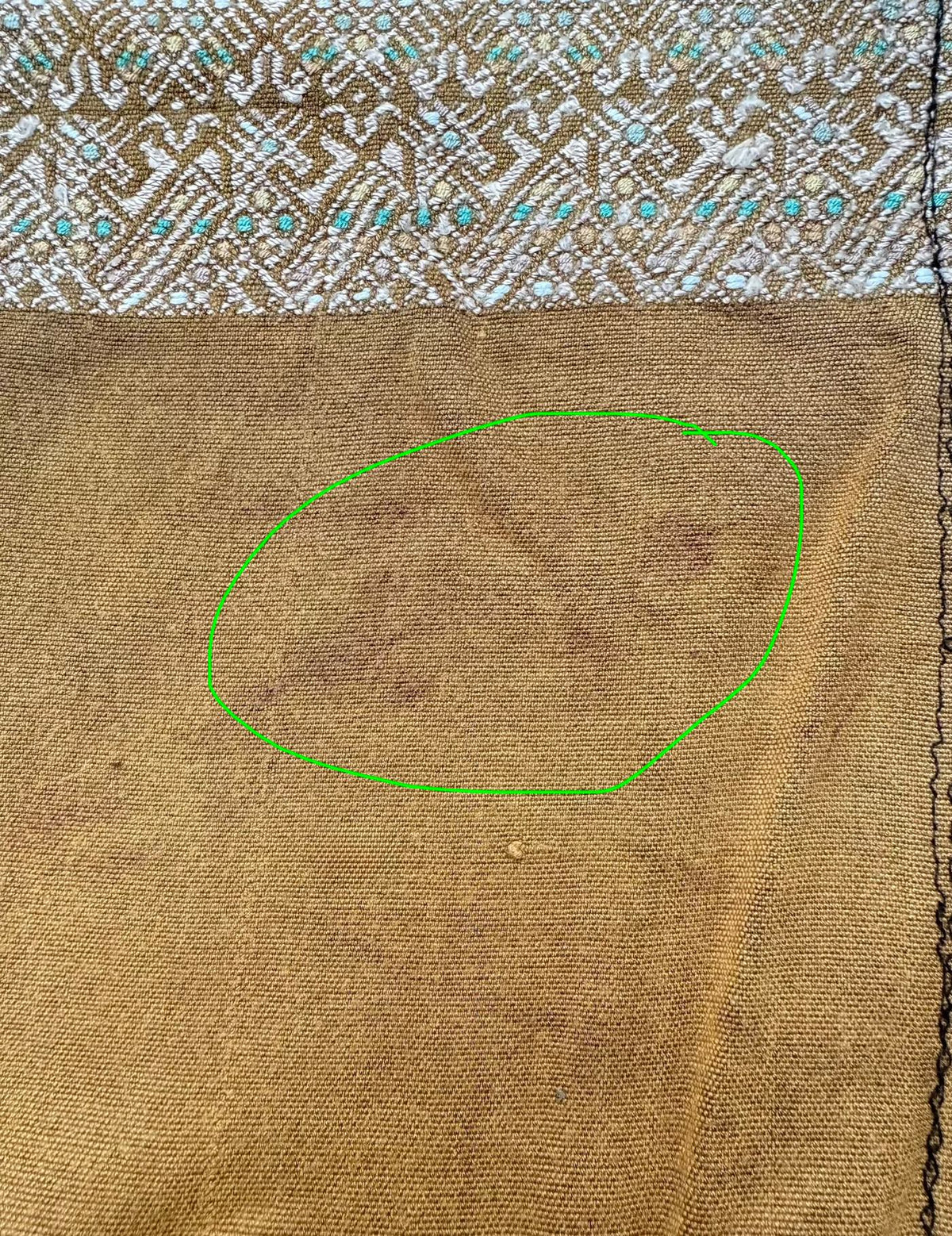 Ochre Nahualá Huipil #9-406