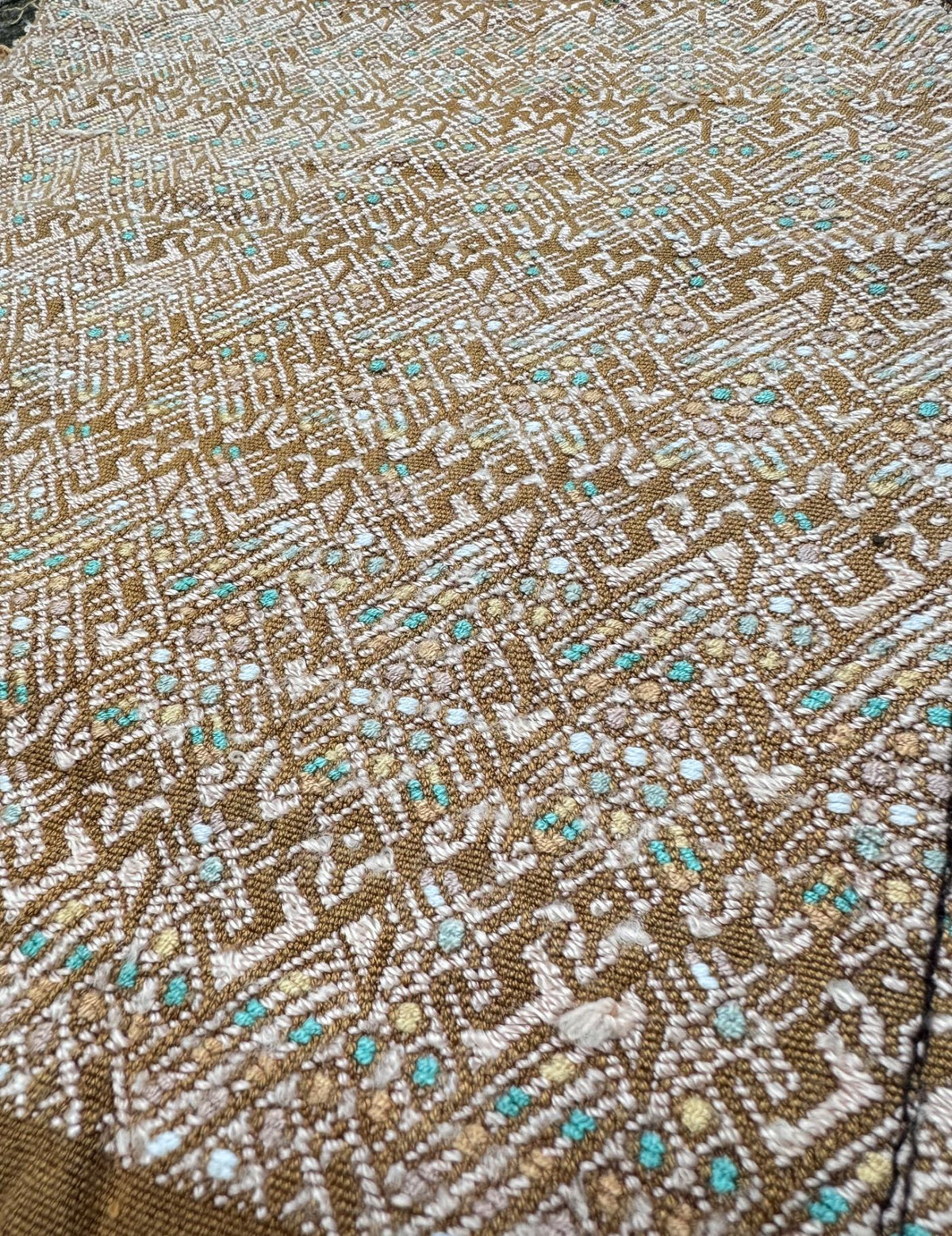 Ochre Nahualá Huipil #9-406