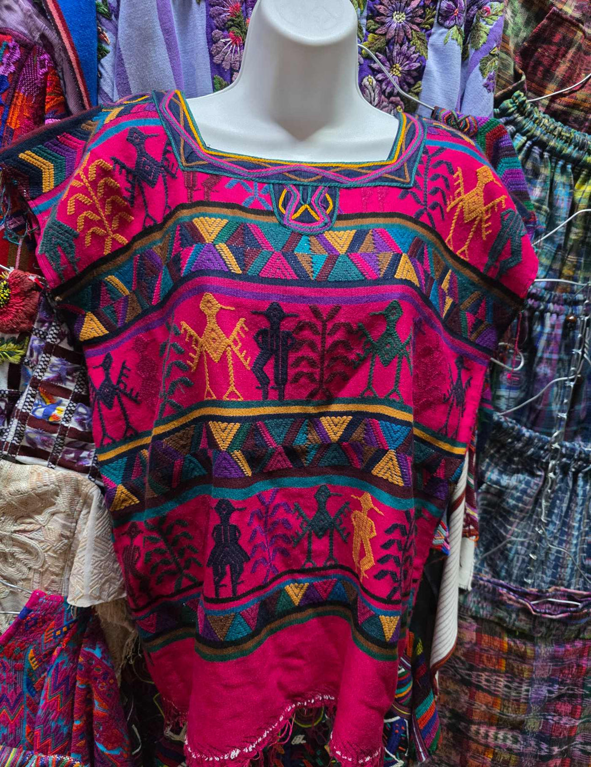 Hot Pink Nebaj Huipil #9-410