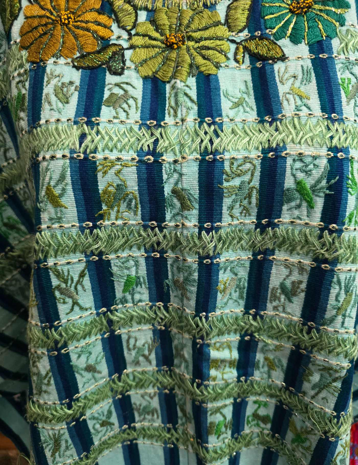 Green and Blue Santiago Huipil #9-412