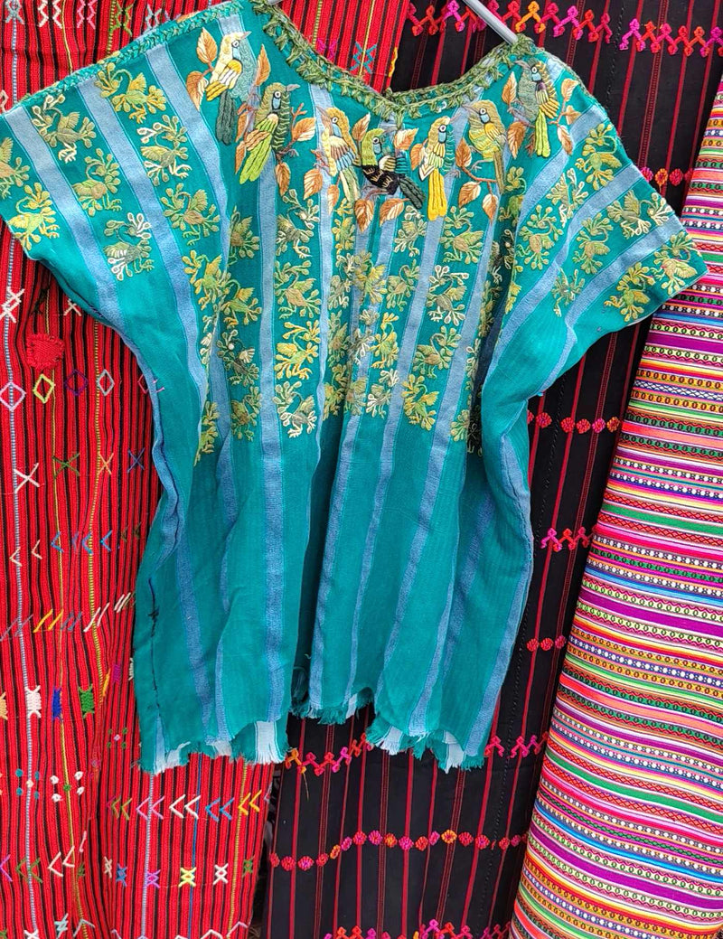 Green and Blue Santiago Huipil #9-421