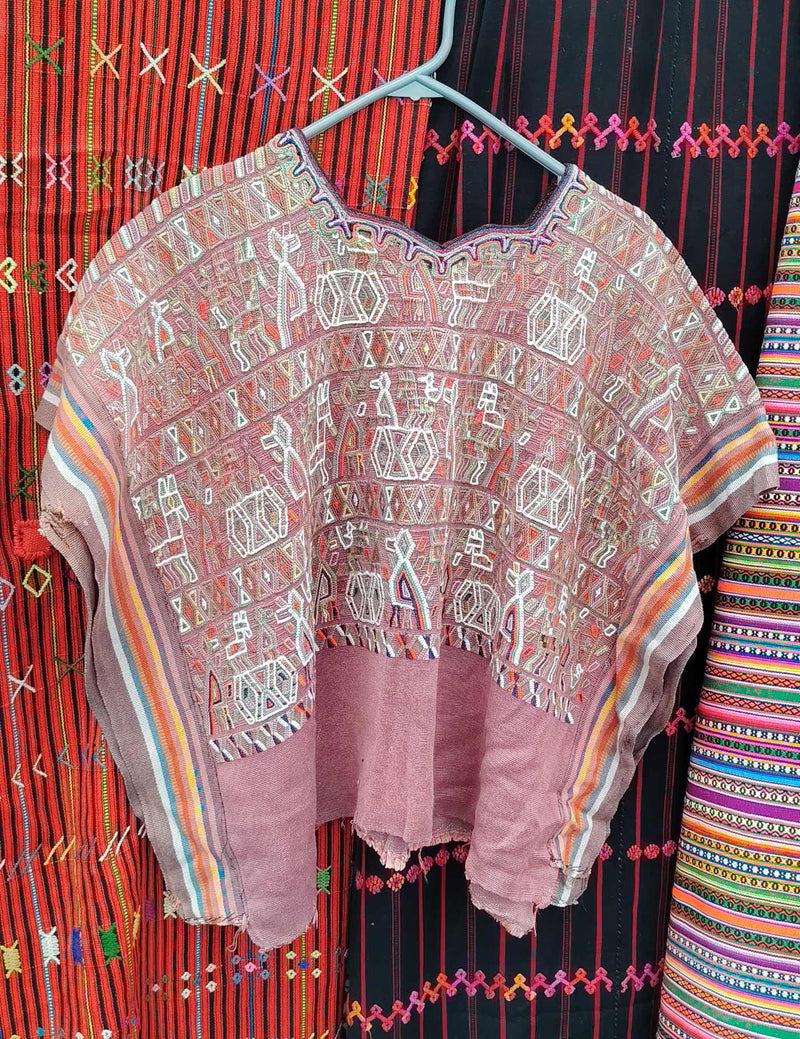 Dusty Pink Nebaj Huipil #9-430