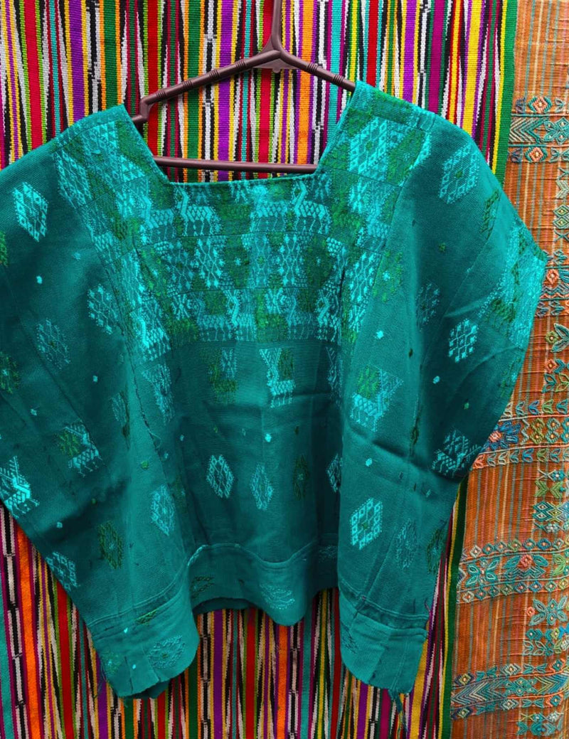 Deep Green Cobán Huipil #9-439