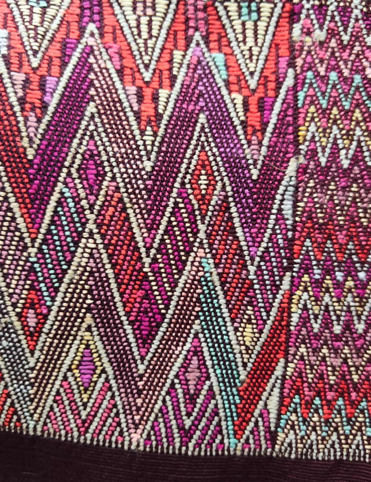 Plum Geometric Chichicastenango Huipil #9-445