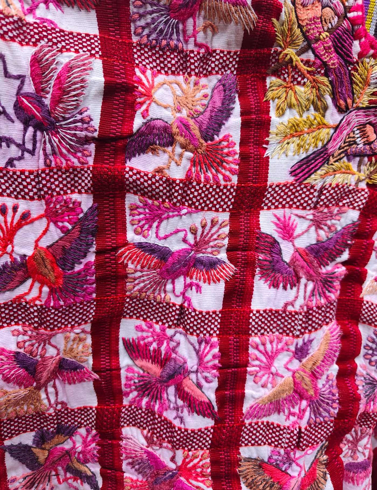 Red Birds Santiago Huipil #9-446