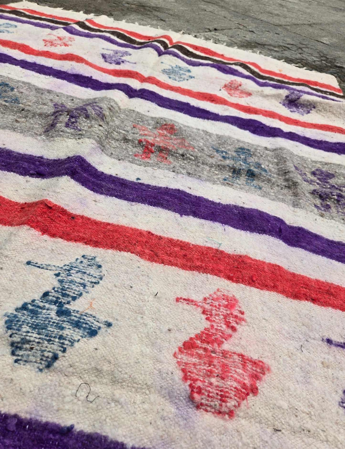 Red and Purple Momostenango Tzute #9-459