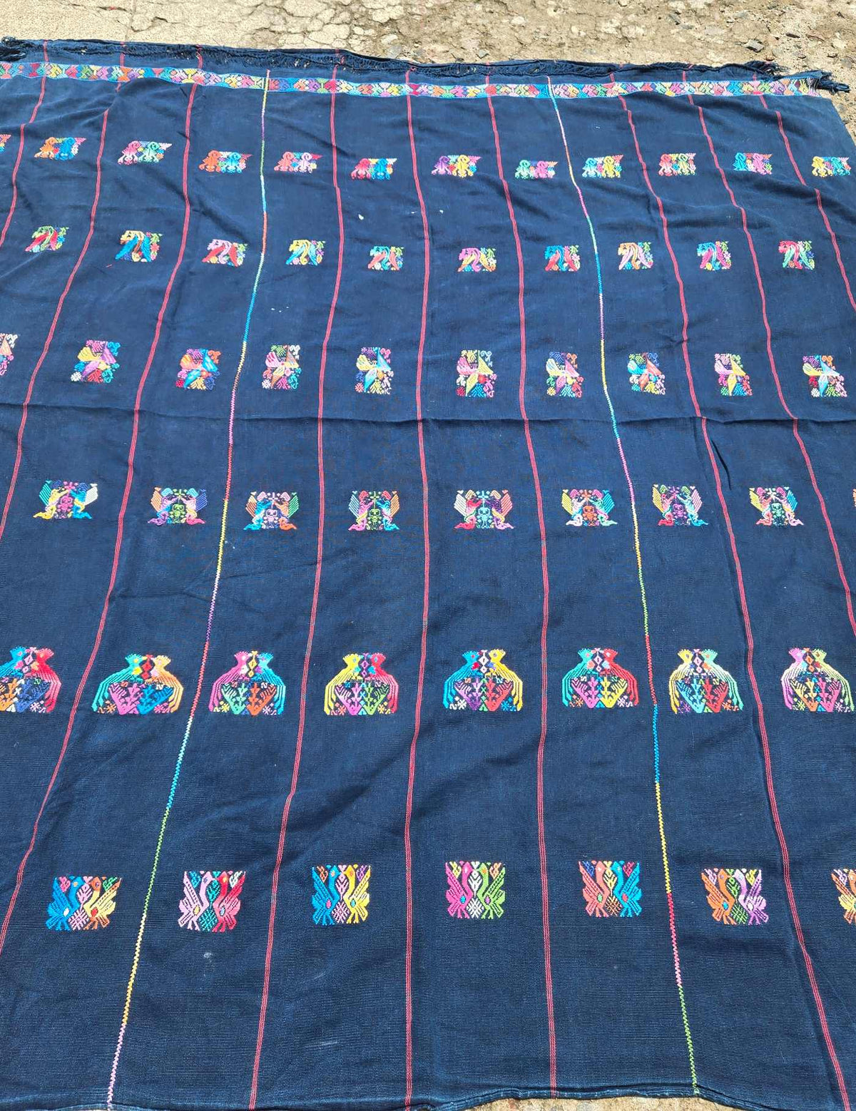 Indigo Bedspread Chile Verde Corte #9-461