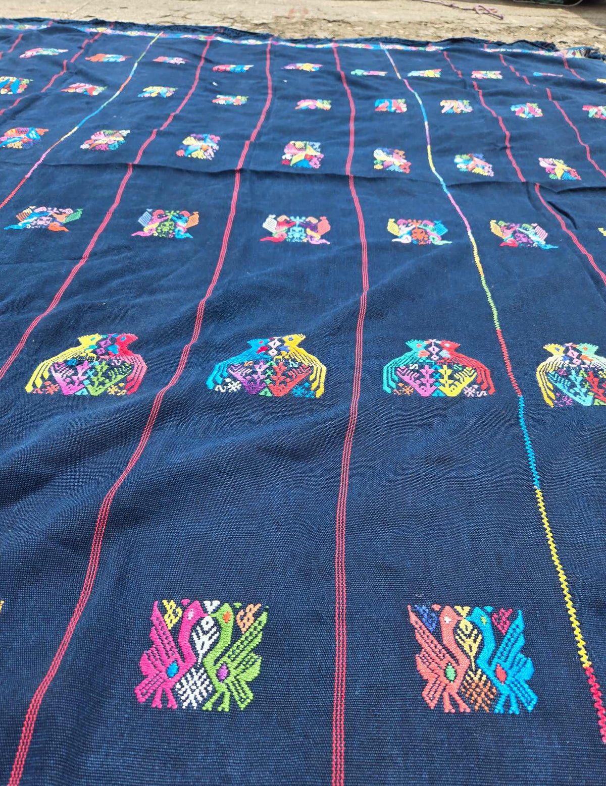 Indigo Bedspread Chile Verde Corte #9-461