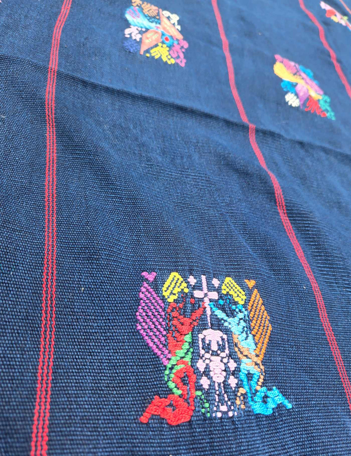 Indigo Bedspread Chile Verde Corte #9-461