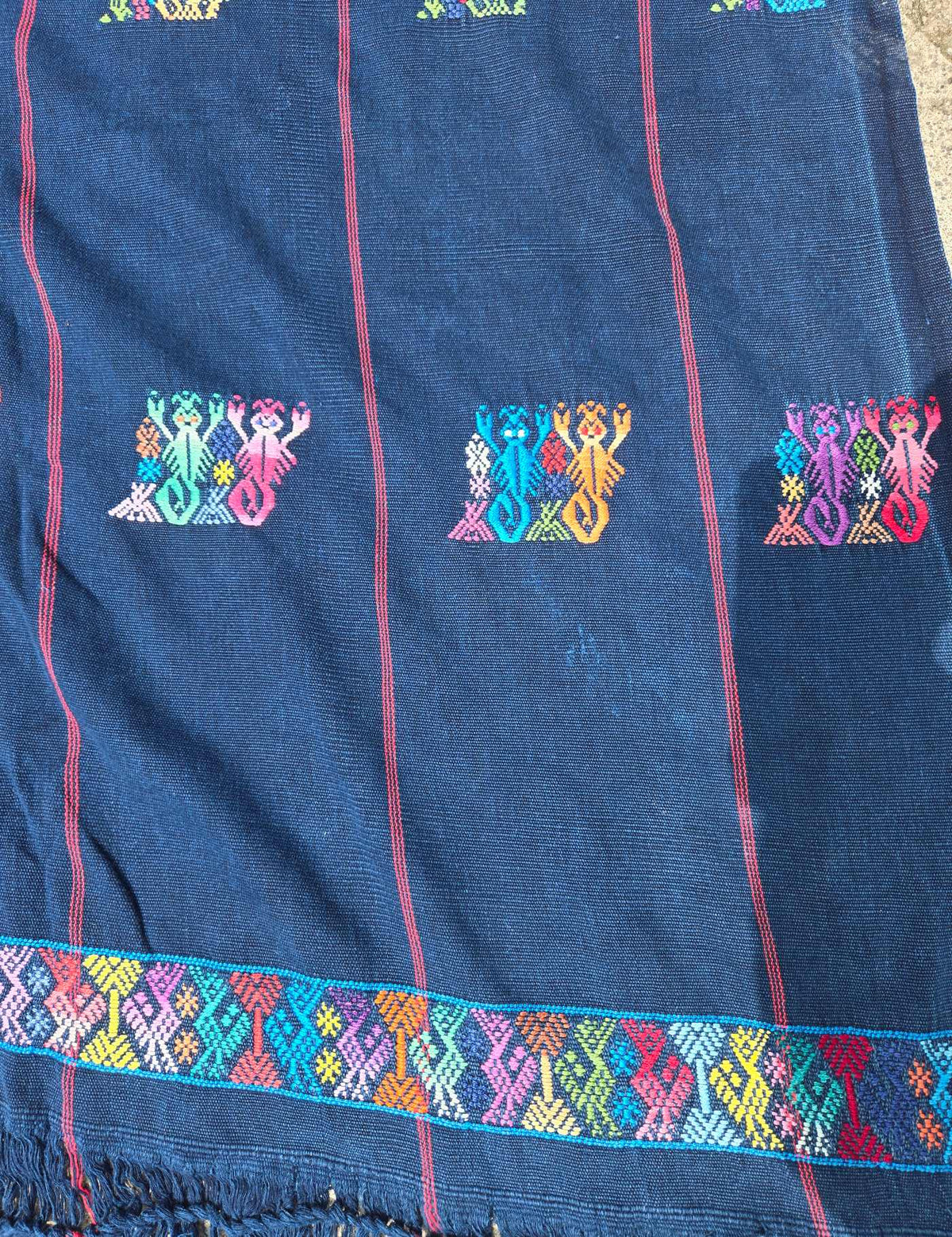 Indigo Bedspread Chile Verde Corte #9-461