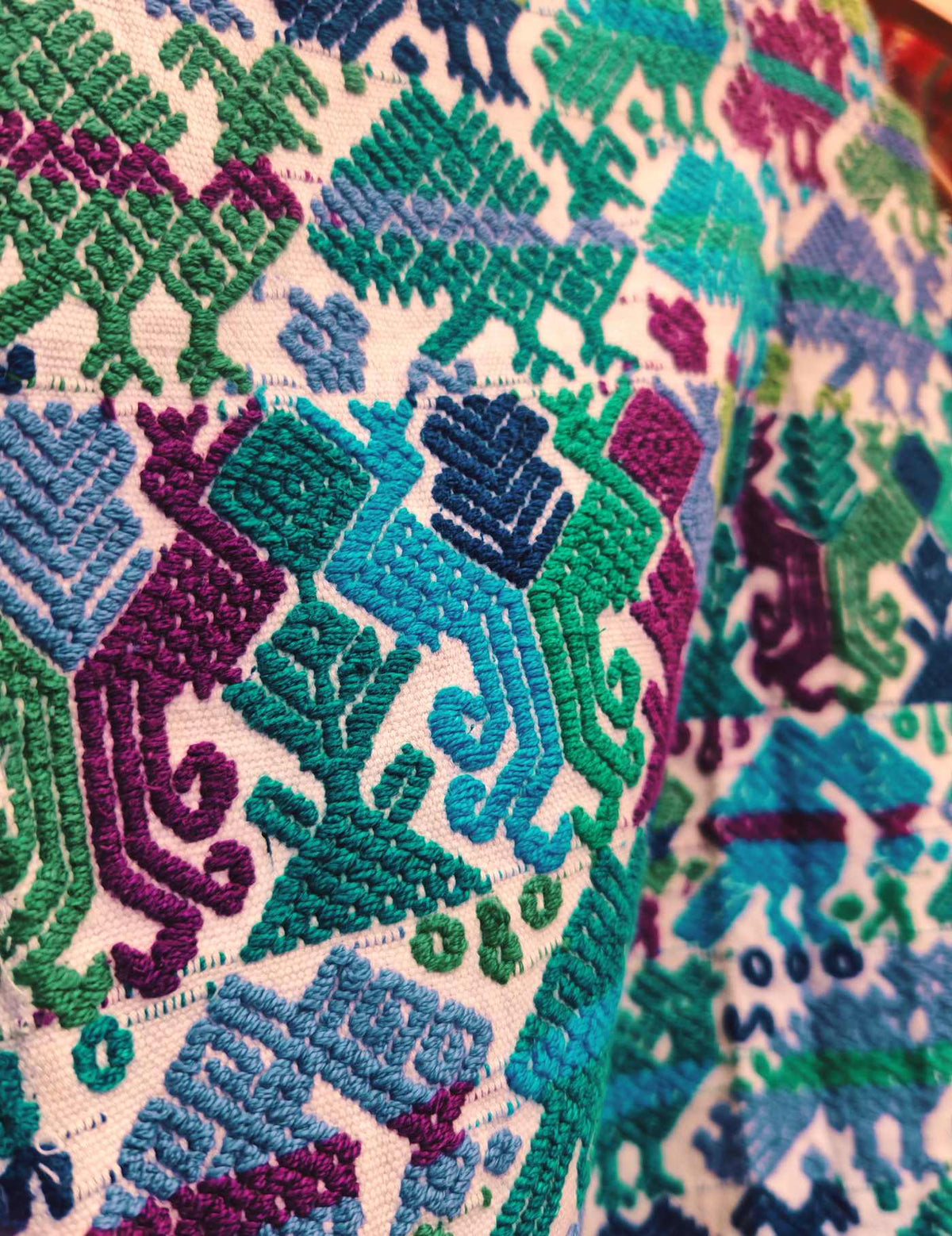 Blue and White Sacatepéquez Huipil #9-484