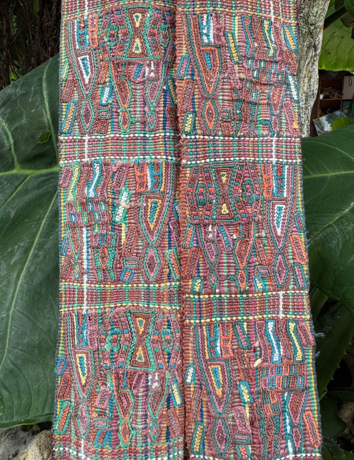 Coral and Blue Nebaj Tocoyal #9-490