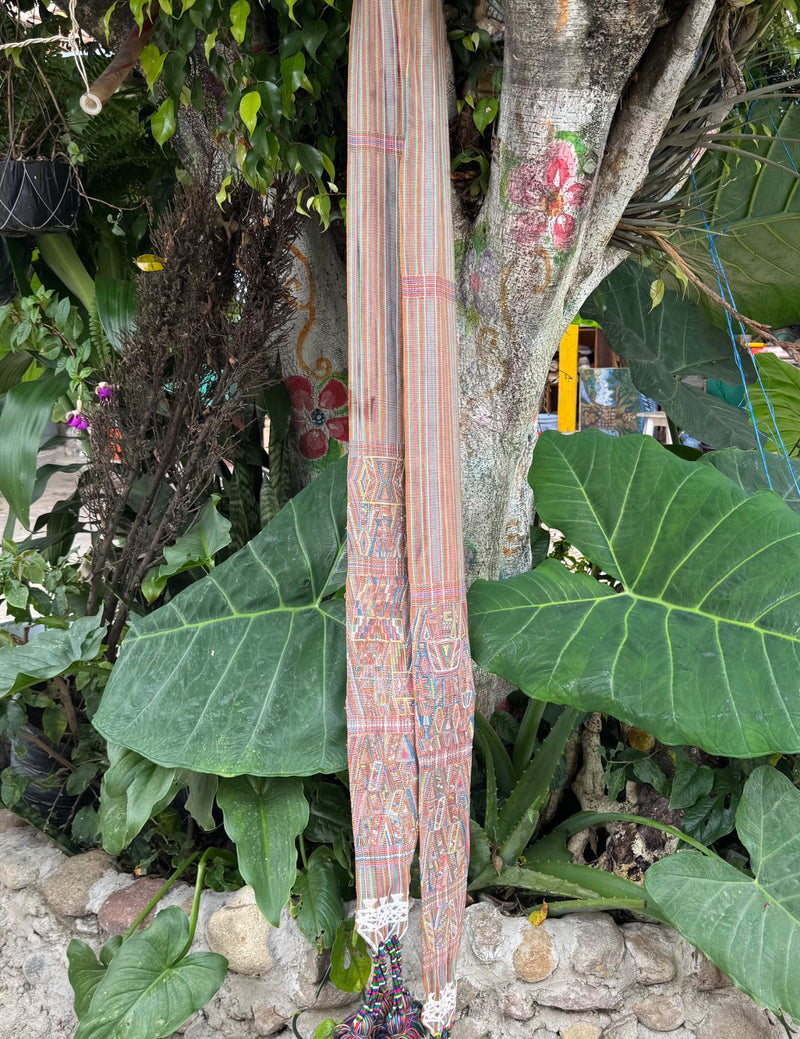 Peach striped Nebaj Tocoyal #9-491