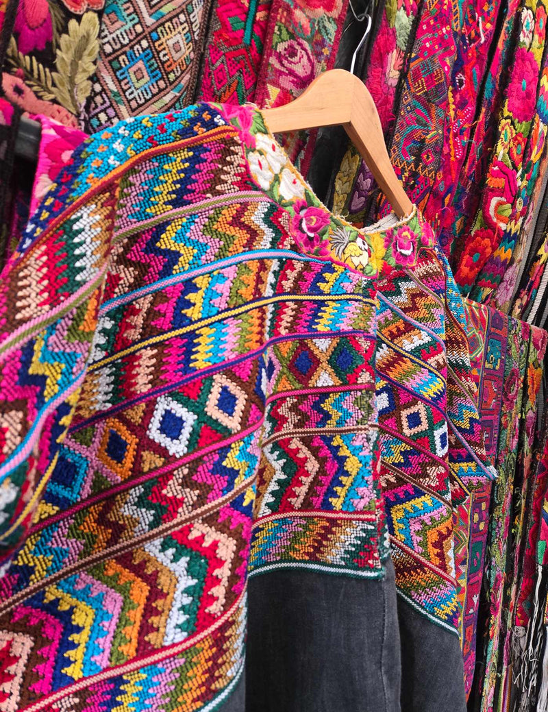 Multi Coloured Totonicapán Huipil #9-500