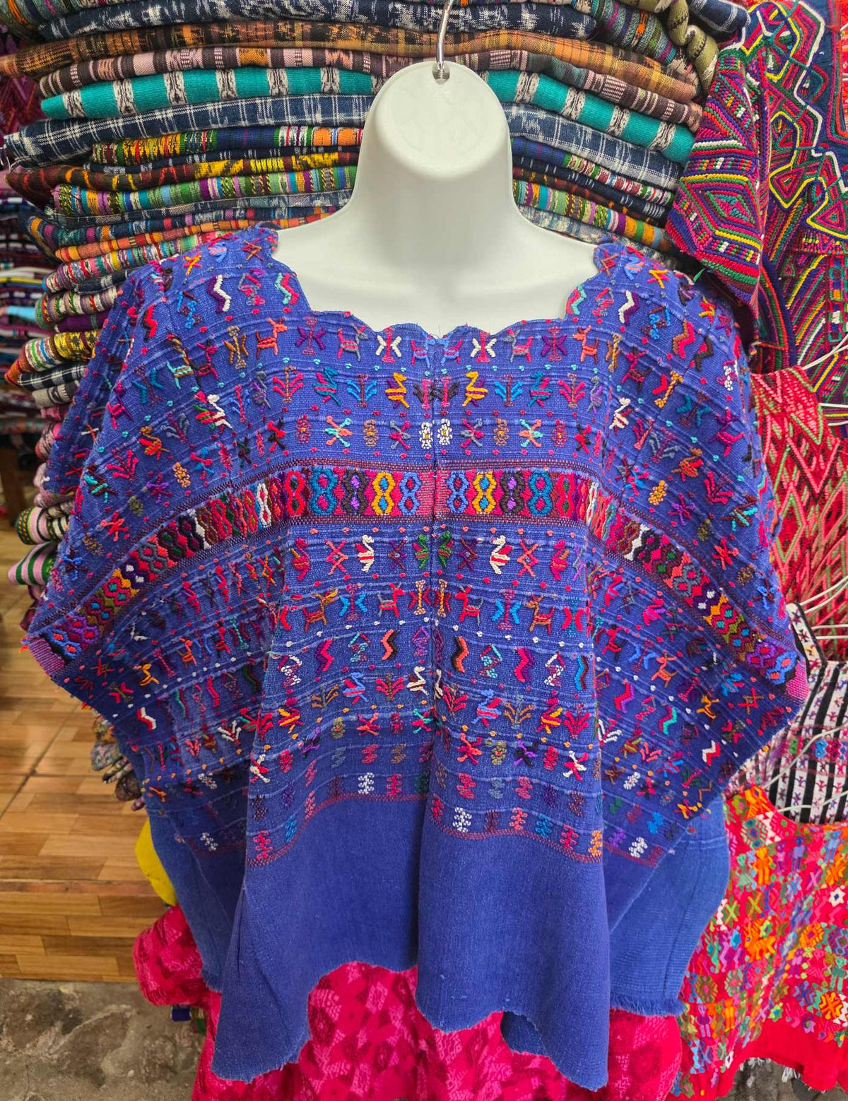 Peacock Blue San Lucas Tolimán Huipil #9-505