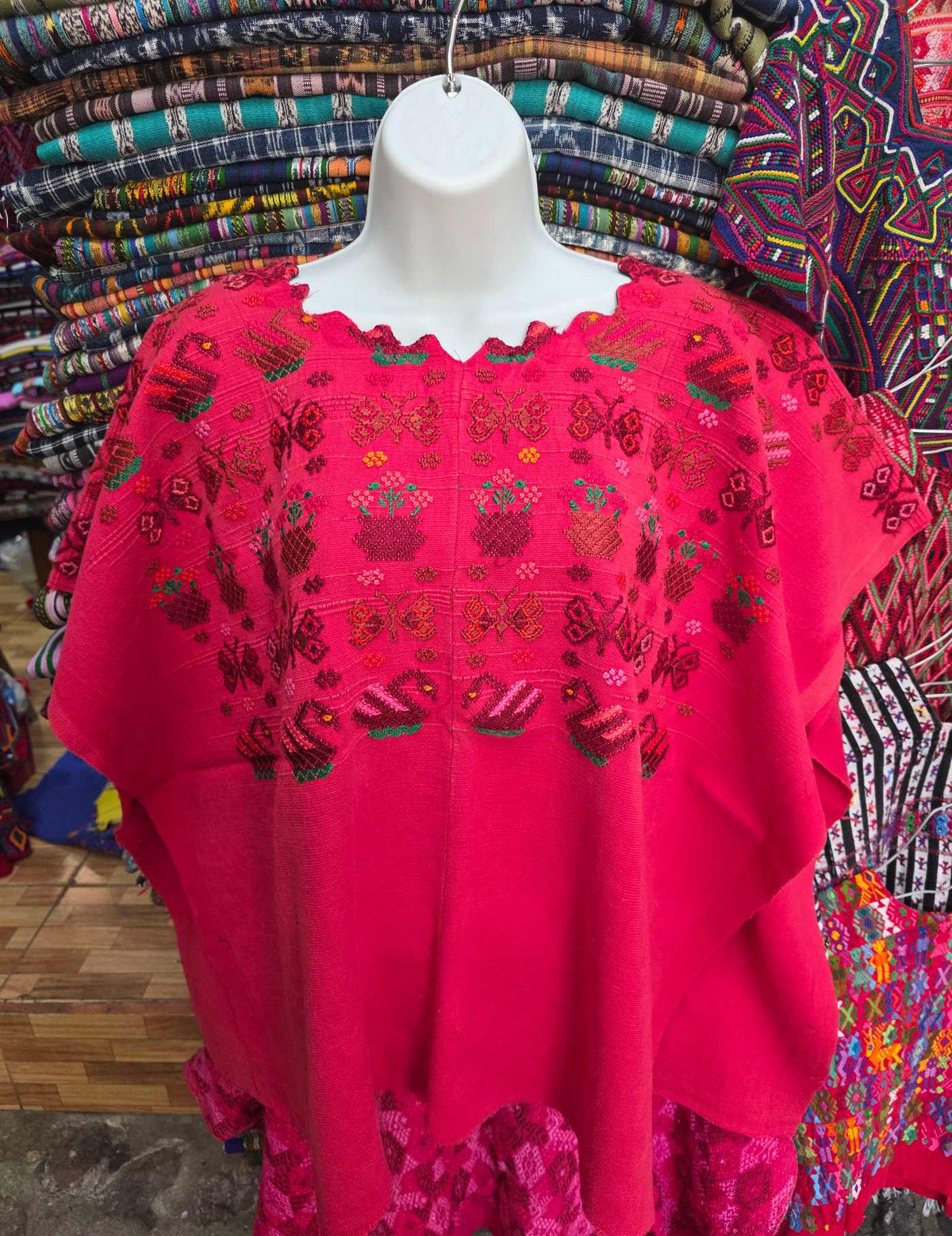 Warm Pink Santa Catarina Palopó Huipil #9-507