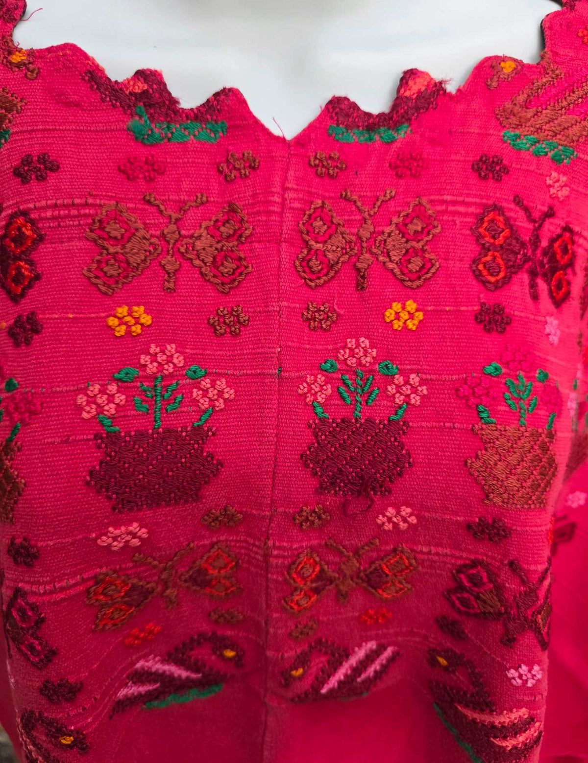 Warm Pink Santa Catarina Palopó Huipil #9-507