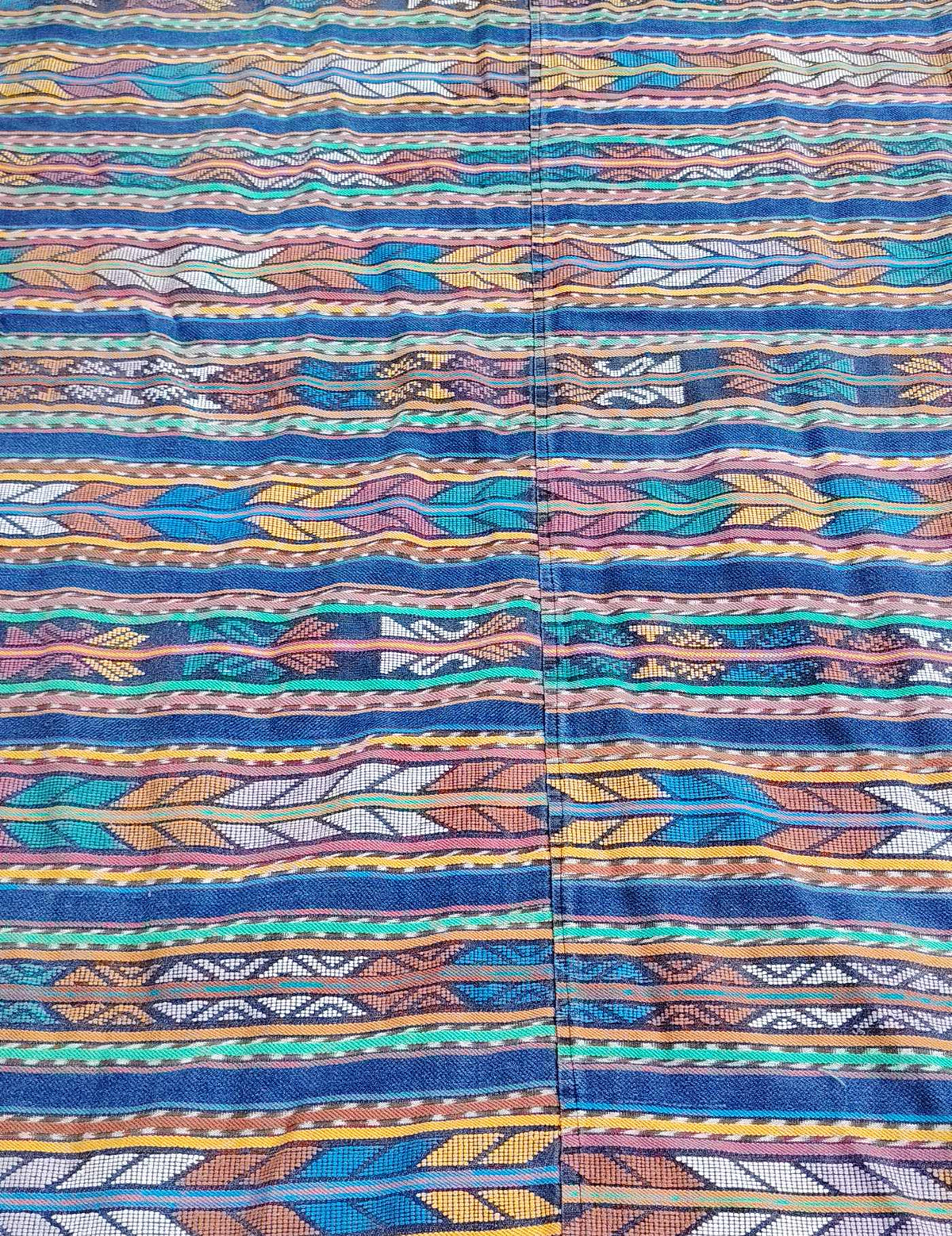 Blue Geometric Zunil Corte #10-6