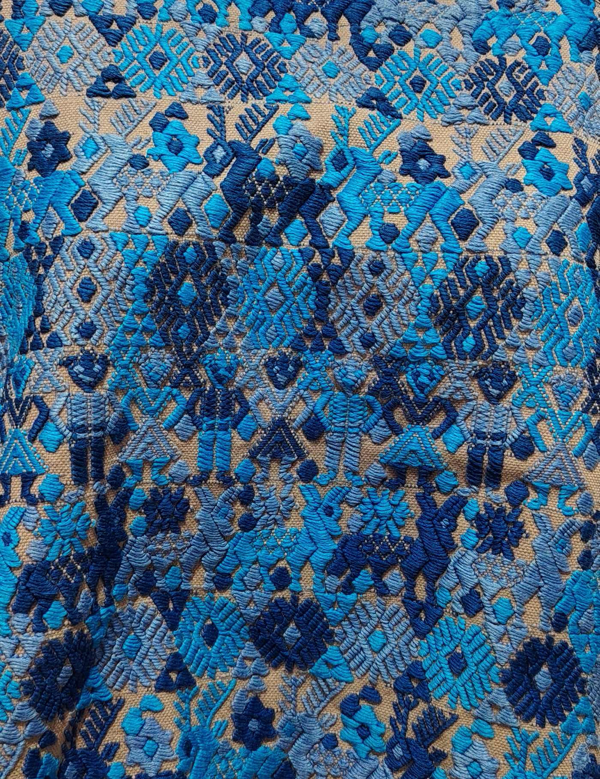 Blue Cobán Huipil #10-9