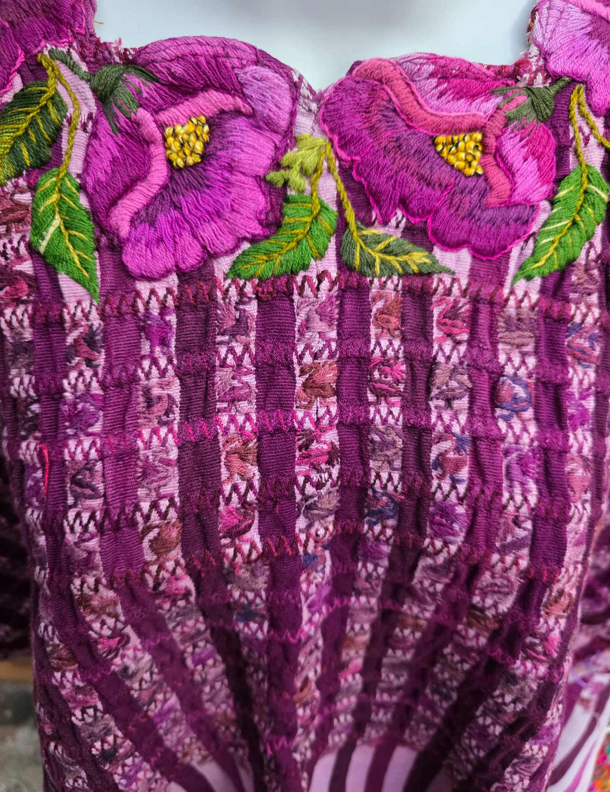 Fuchsia Santiago Huipil #10-19