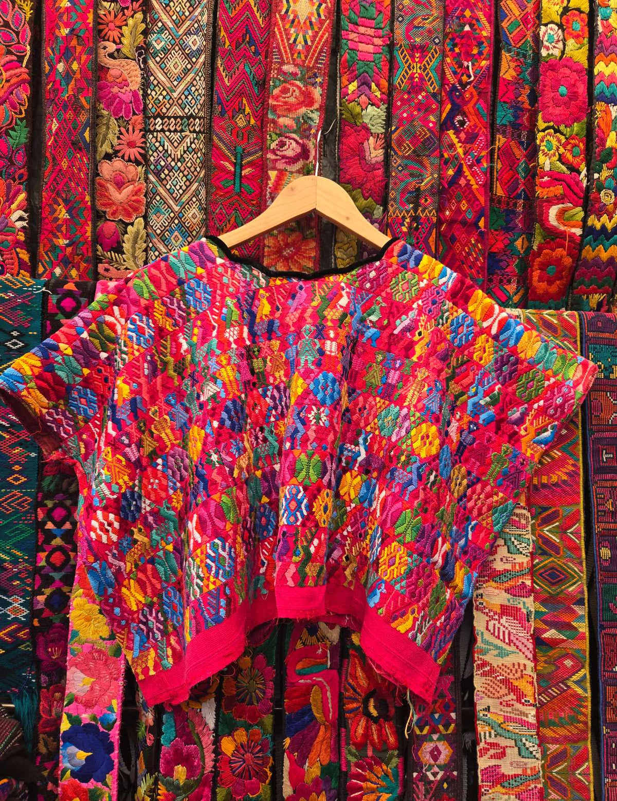 Red Cobán Huipil #10-21