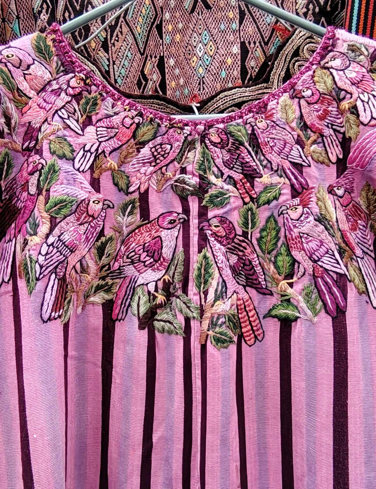 Pink Striped Santiago Huipil #10-55