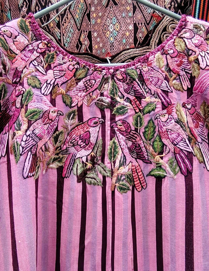 Pink Striped Santiago Huipil #10-55