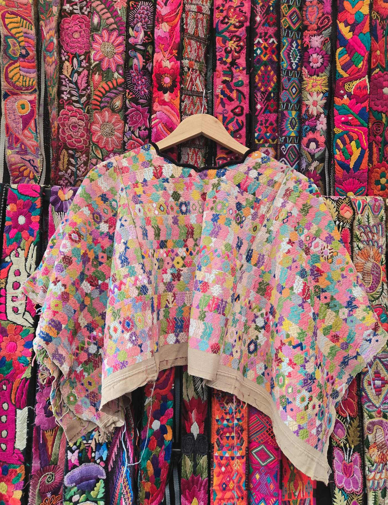 Pastel Geometric Cobán Huipil #10-59