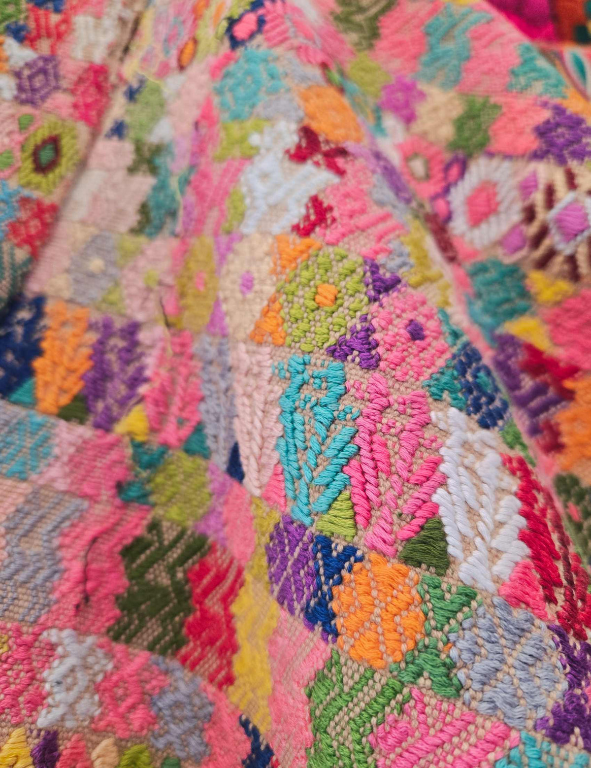 Pastel Geometric Cobán Huipil #10-59
