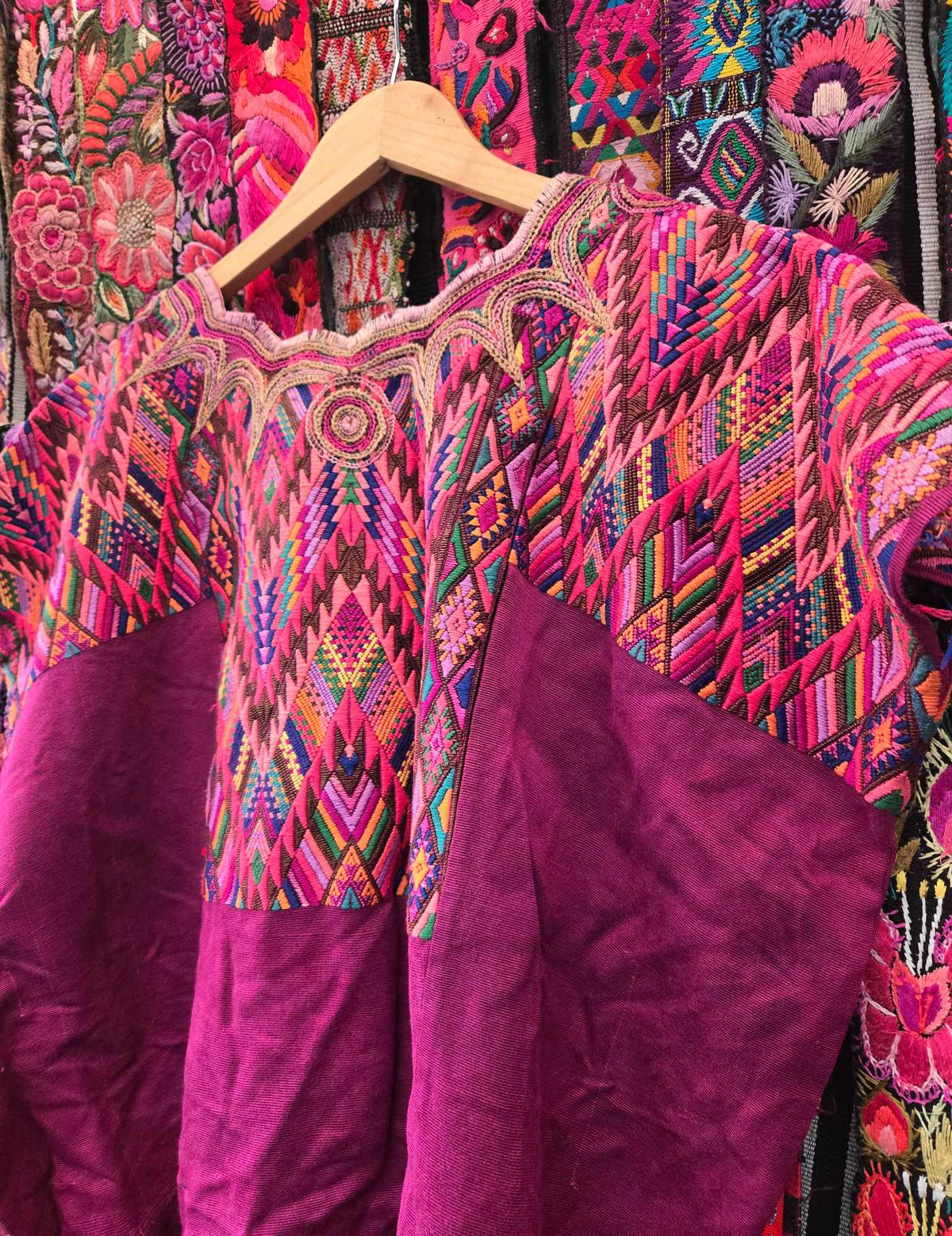 Boysenberry Geometrics Chichicastenango Huipil #10-72