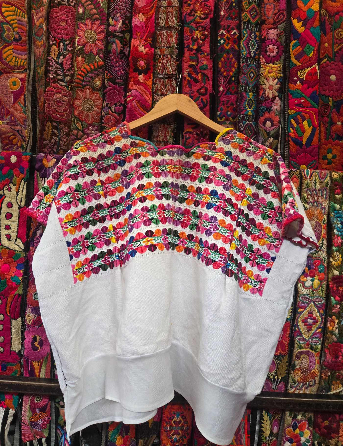 Multicolored Floral Chimaltenango Huipil #10-73