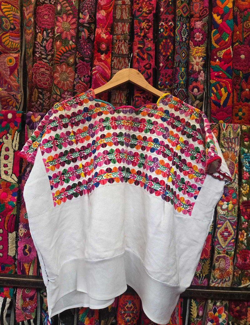 Multicolored Floral Chimaltenango Huipil #10-73