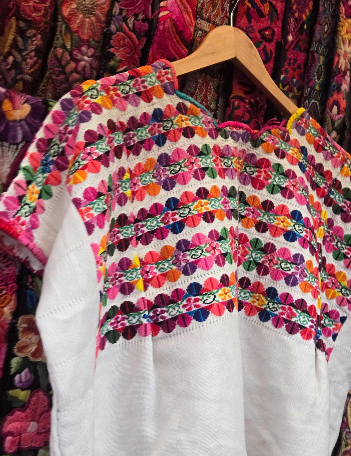Multicolored Floral Chimaltenango Huipil #10-73