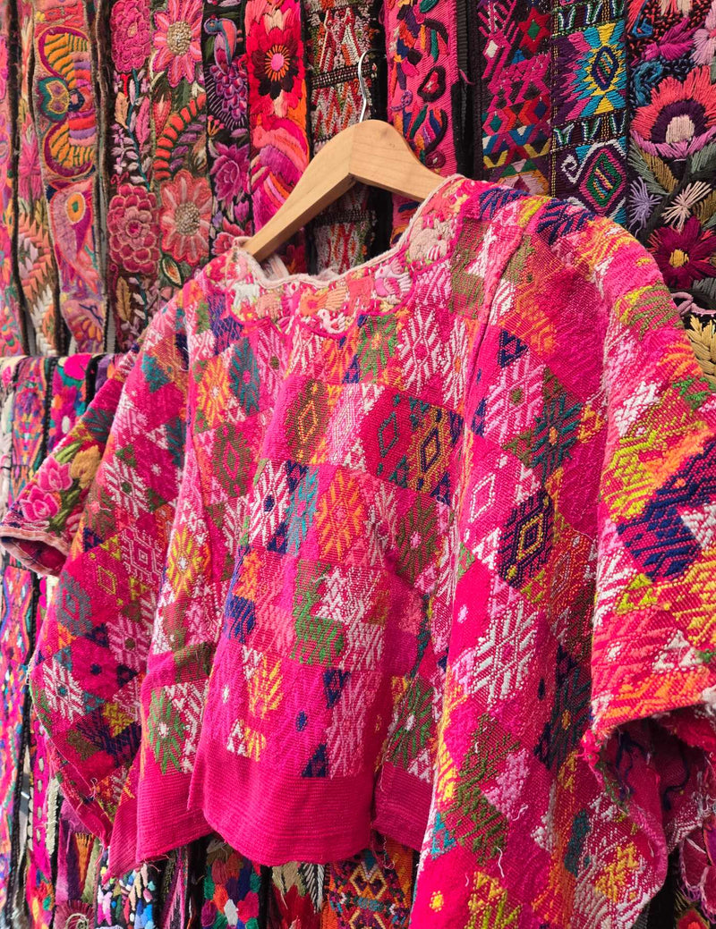 Hot Pink Cobán Huipil #10-79