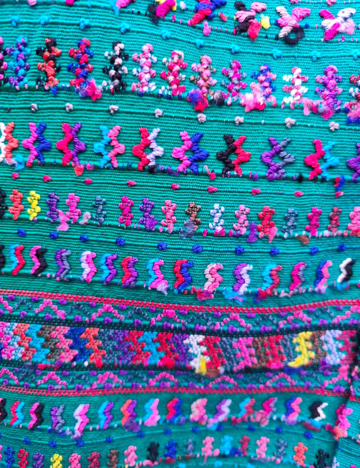 Turquoise and Green San Lucas Tolimán Huipil #10-82