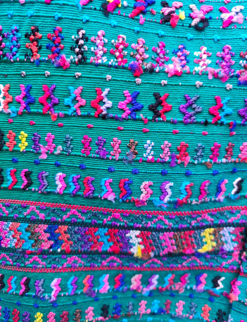 Turquoise and Green San Lucas Tolimán Huipil #10-82