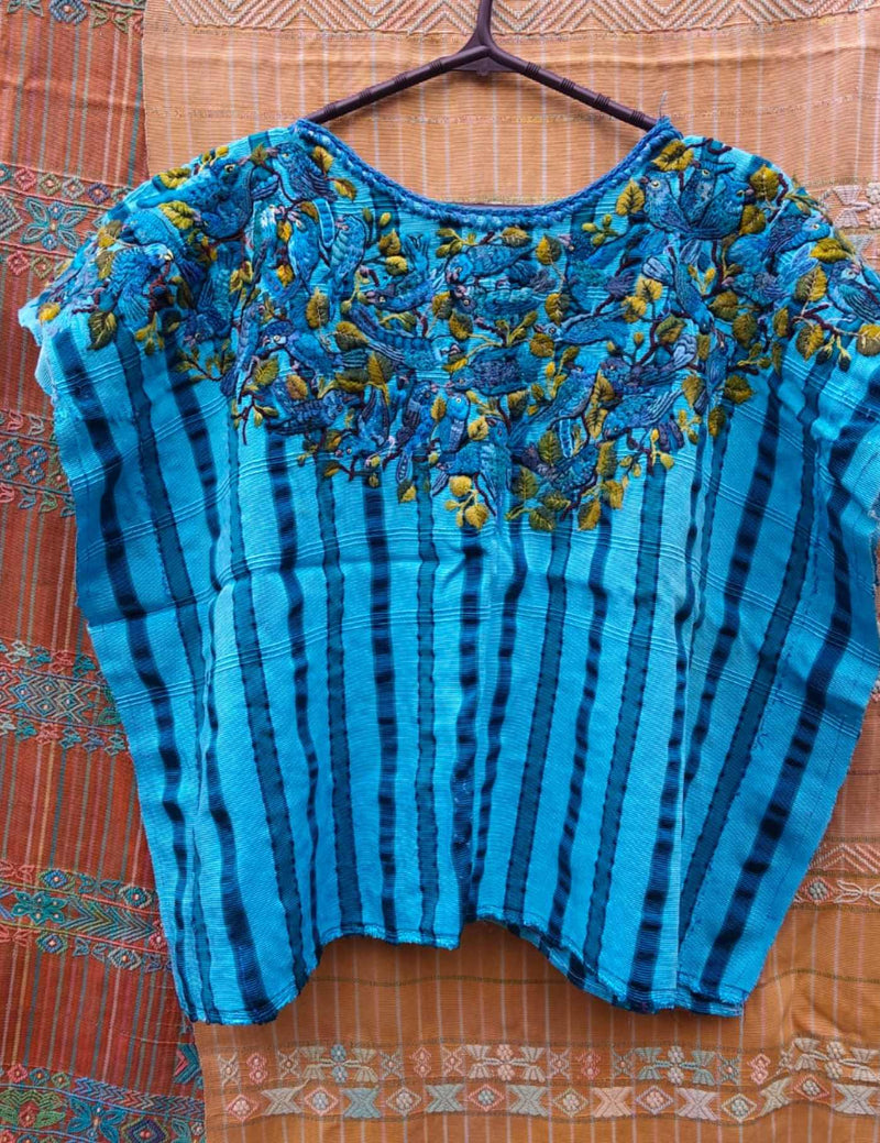 Blue Birds Santiago Huipil #10-87