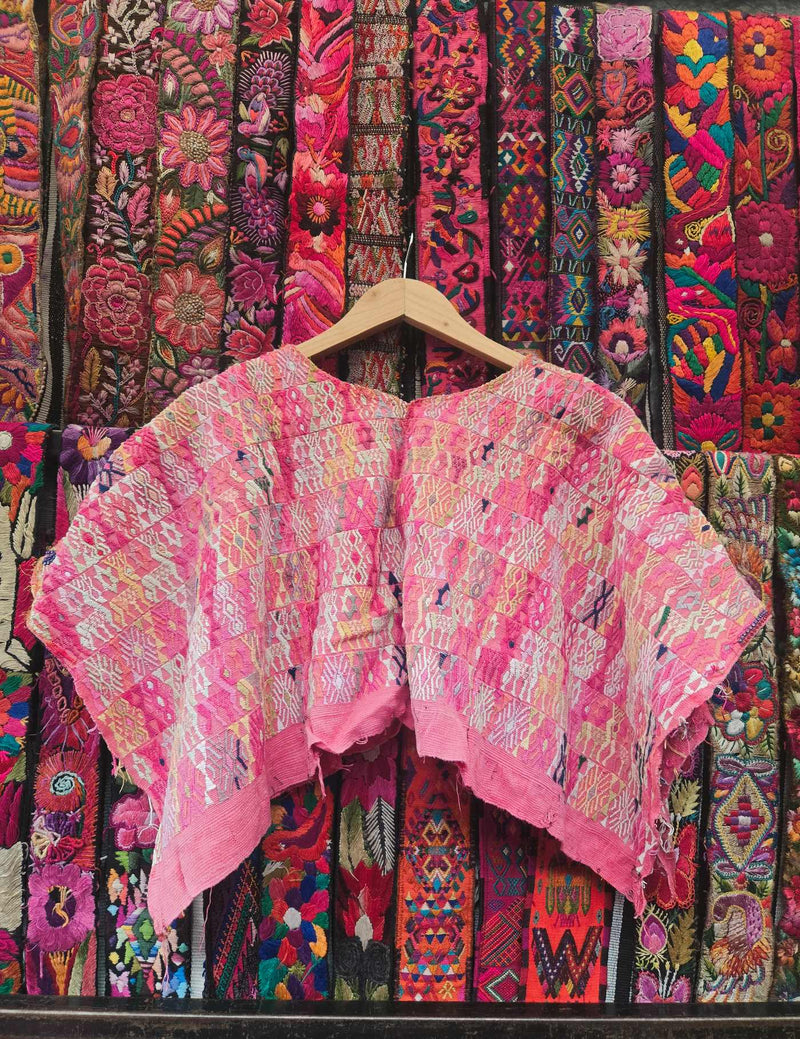 Pretty Pink Cobán Huipil #10-91