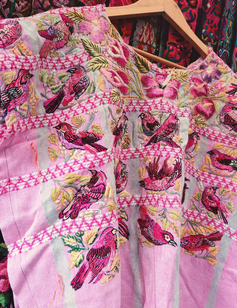 Pink and Berry Santiago Huipil #10-94