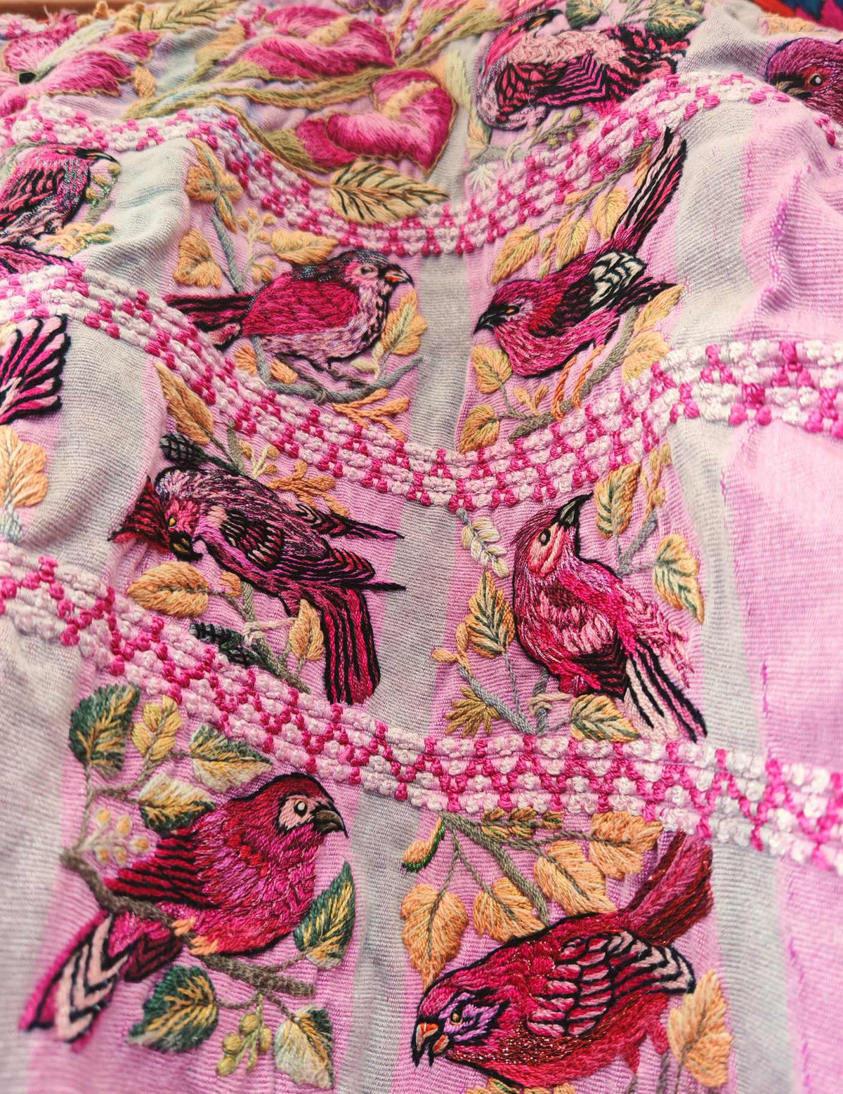 Pink and Berry Santiago Huipil #10-94