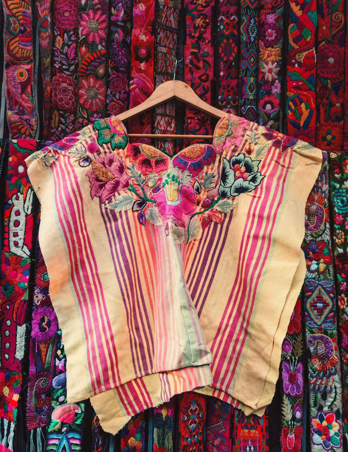 Primrose and Pink Santiago Huipil #10-102