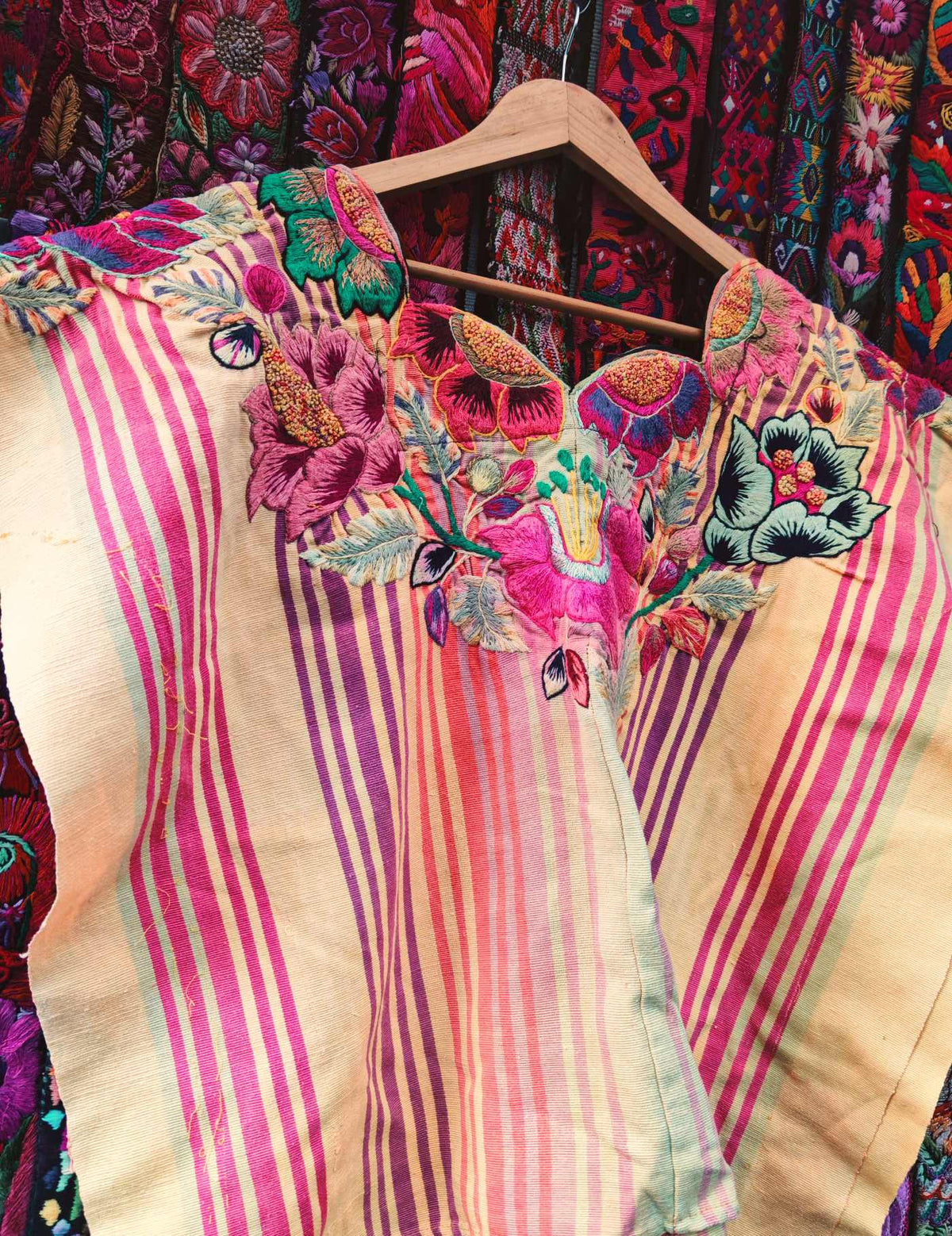 Primrose and Pink Santiago Huipil #10-102
