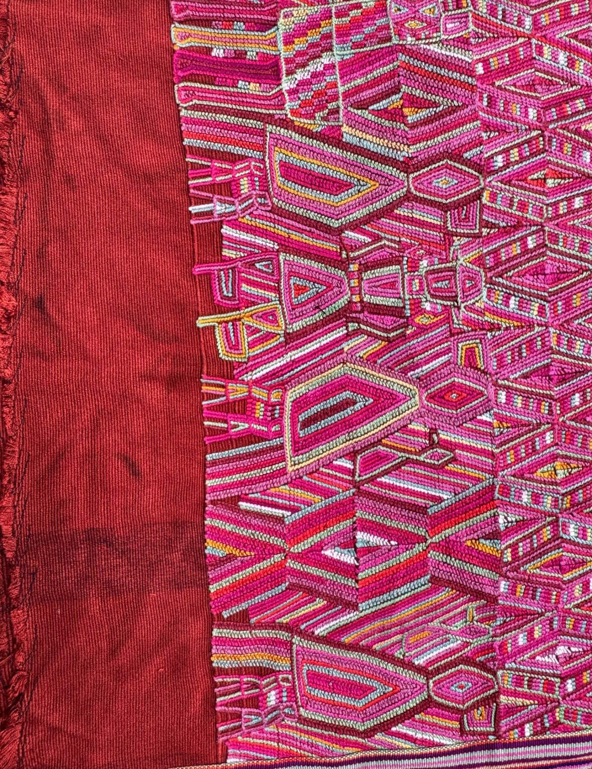 Pink and Brown Nebaj Huipil #10-119