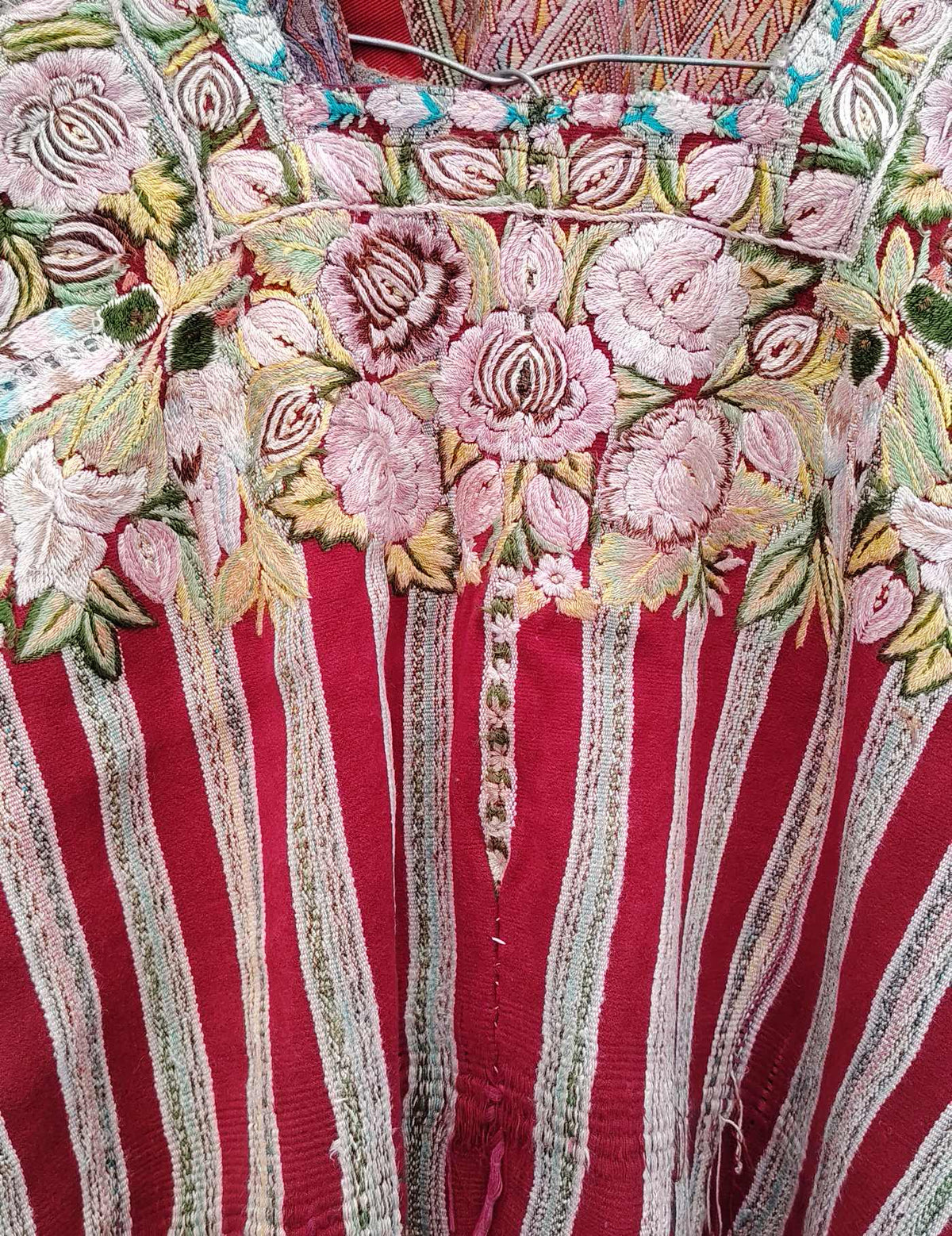 Burgundy and Blush Patzún Huipil #10-128