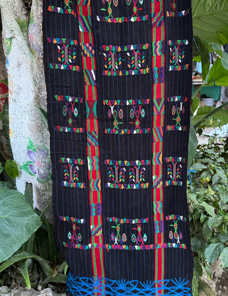 Black pinstripe Chajul Tzute #10-142