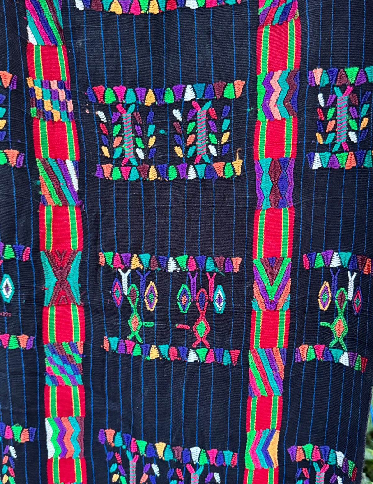 Black pinstripe Chajul Tzute #10-142