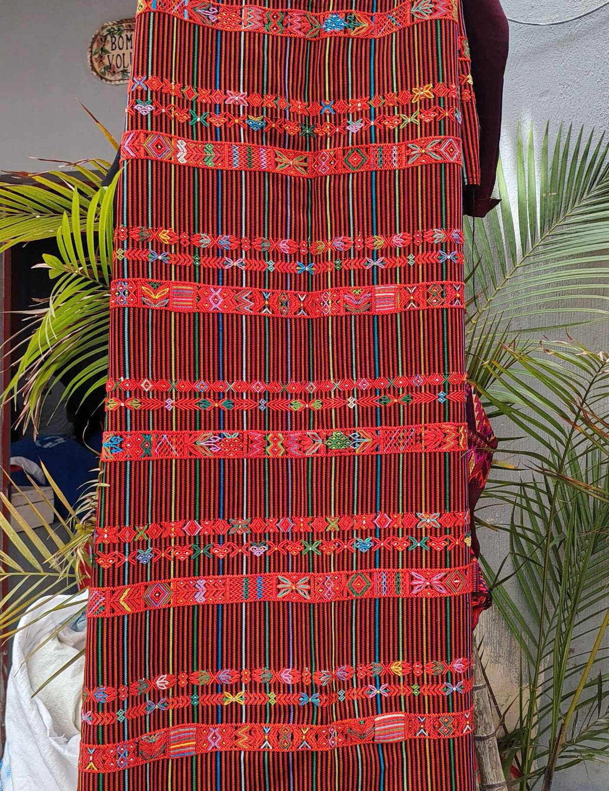 Orange Stripes and Geometrics Aguacatán Corte #10-143